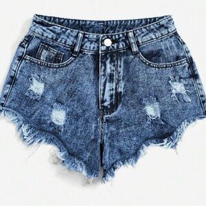 Distressed Denim Shorts size 16